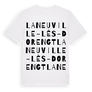 La Neuville-lès-Dorengt ordlek t-shirt – ekologisk bomull t-shirt från Pinshirt