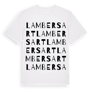 Lambersart ordlek t-shirt – ekologisk bomull t-shirt från Pinshirt