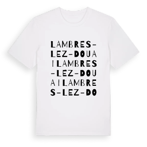Lambres-lez-Douai ordlek t-shirt – ekologisk bomull t-shirt från Pinshirt