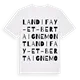 Landifay-et-Bertaignemont ordlek t-shirt