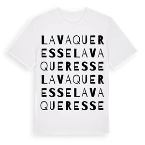 Lavaqueresse ordlek t-shirt – ekologisk bomull t-shirt från Pinshirt