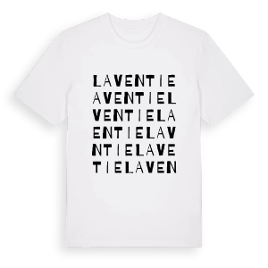 Laventie ordlek t-shirt – ekologisk bomull t-shirt från Pinshirt