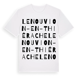Le Nouvion-en-Thiérache ordlek t-shirt – ekologisk bomull t-shirt från Pinshirt