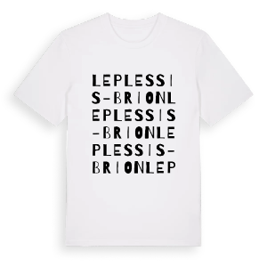 Le Plessis-Brion ordlek t-shirt – ekologisk bomull t-shirt från Pinshirt