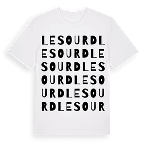 Le Sourd ordlek t-shirt – ekologisk bomull t-shirt från Pinshirt