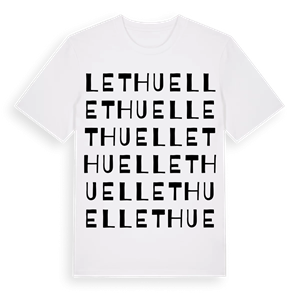 Le Thuel ordlek t-shirt – ekologisk bomull t-shirt från Pinshirt