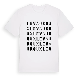 Le Vauroux ordlek t-shirt – ekologisk bomull t-shirt från Pinshirt