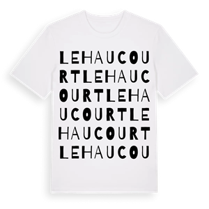 Lehaucourt ordlek t-shirt – ekologisk bomull t-shirt från Pinshirt