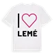Jag älskar Lemé t-shirt stort tryck