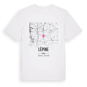 Lépine karta t-shirt – ekologisk bomull t-shirt från Pinshirt