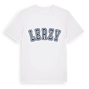 Lerzy college t-shirt – ekologisk bomull t-shirt från Pinshirt