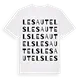 Les Autels ordlek t-shirt