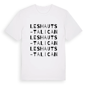 Les Hauts-Talican ordlek t-shirt – ekologisk bomull t-shirt från Pinshirt