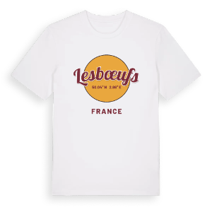 Lesbœufs cirkel t-shirt – ekologisk bomull t-shirt från Pinshirt