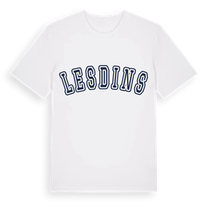 Lesdins college t-shirt – ekologisk bomull t-shirt från Pinshirt