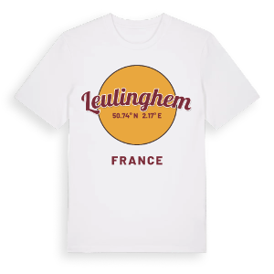 Leulinghem cirkel t-shirt – ekologisk bomull t-shirt från Pinshirt