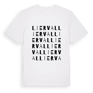 Lierval ordlek t-shirt – ekologisk bomull t-shirt från Pinshirt