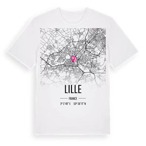 Lille karta t-shirt – ekologisk bomull t-shirt från Pinshirt