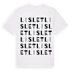 Lislet ordlek t-shirt – ekologisk bomull t-shirt från Pinshirt