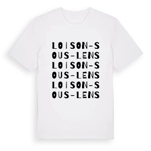 Loison-sous-Lens ordlek t-shirt – ekologisk bomull t-shirt från Pinshirt