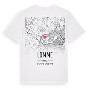 Lomme karta t-shirt – ekologisk bomull t-shirt från Pinshirt