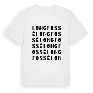 Longfossé ordlek t-shirt – ekologisk bomull t-shirt från Pinshirt