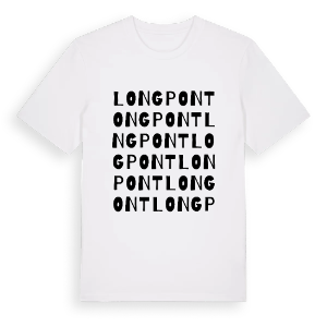 Longpont ordlek t-shirt – ekologisk bomull t-shirt från Pinshirt