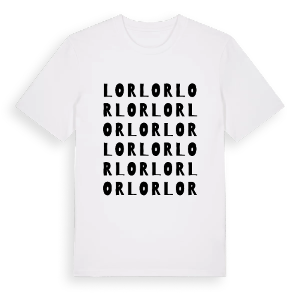 Lor ordlek t-shirt – ekologisk bomull t-shirt från Pinshirt
