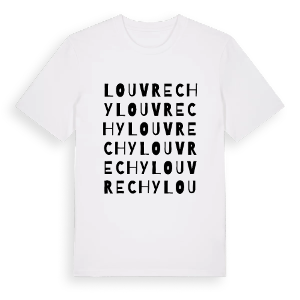 Louvrechy ordlek t-shirt – ekologisk bomull t-shirt från Pinshirt