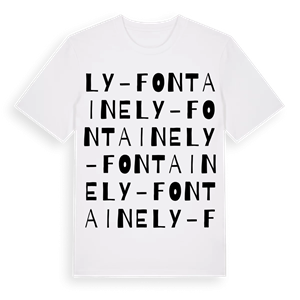 Ly-Fontaine ordlek t-shirt – ekologisk bomull t-shirt från Pinshirt