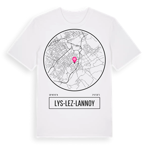Lys-lez-Lannoy t-shirt – ekologisk bomull t-shirt från Pinshirt