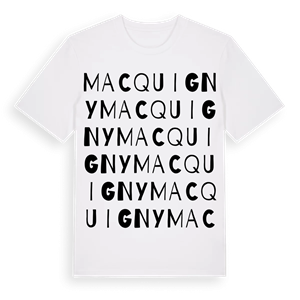Macquigny ordlek t-shirt – ekologisk bomull t-shirt från Pinshirt