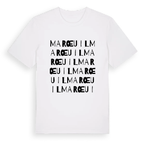 Marœuil ordlek t-shirt – ekologisk bomull t-shirt från Pinshirt
