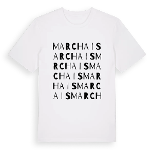 Marchais ordlek t-shirt – ekologisk bomull t-shirt från Pinshirt