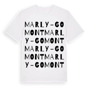 Marly-Gomont ordlek t-shirt – ekologisk bomull t-shirt från Pinshirt