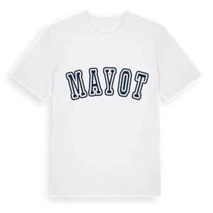 Mayot college t-shirt – ekologisk bomull t-shirt från Pinshirt