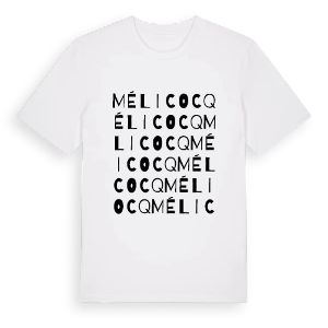 Mélicocq ordlek t-shirt – ekologisk bomull t-shirt från Pinshirt