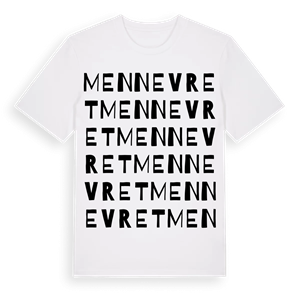 Mennevret ordlek t-shirt – ekologisk bomull t-shirt från Pinshirt
