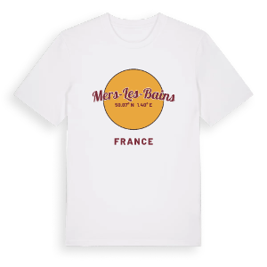 Mers-les-Bains cirkel t-shirt – ekologisk bomull t-shirt från Pinshirt