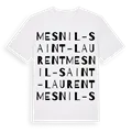 Mesnil-Saint-Laurent ordlek t-shirt
