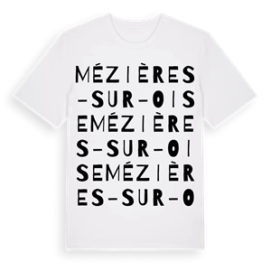 Mézières-sur-Oise ordlek t-shirt – ekologisk bomull t-shirt från Pinshirt