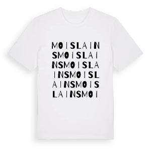 Moislains ordlek t-shirt – ekologisk bomull t-shirt från Pinshirt