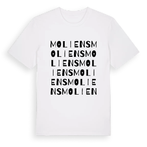 Moliens ordlek t-shirt – ekologisk bomull t-shirt från Pinshirt