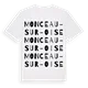 Monceau-sur-Oise ordlek t-shirt