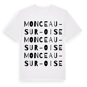 Monceau-sur-Oise ordlek t-shirt – ekologisk bomull t-shirt från Pinshirt