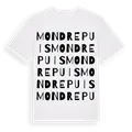 Mondrepuis ordlek t-shirt