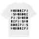 Mondrepuis ordlek t-shirt