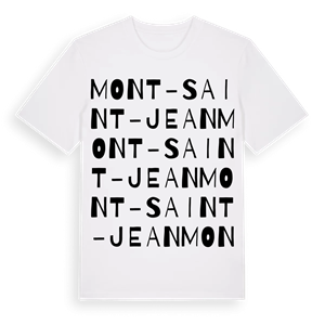 Mont-Saint-Jean ordlek t-shirt – ekologisk bomull t-shirt från Pinshirt