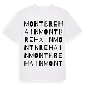 Montbrehain ordlek t-shirt – ekologisk bomull t-shirt från Pinshirt