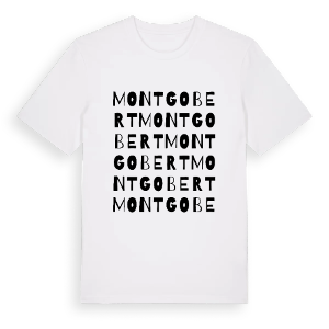 Montgobert ordlek t-shirt – ekologisk bomull t-shirt från Pinshirt